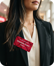 Corporate name tag - Charlotte