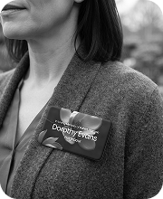 Dorothy Evans - Memorial name tag