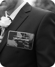William Harrison - Memorial name tag