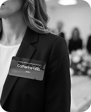 Catherine Mills - Memorial name tag