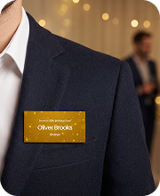 Oliver Brooks - Party name tag