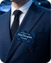 Corporate name tag - Thompson