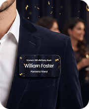 William Foster - Party name tag